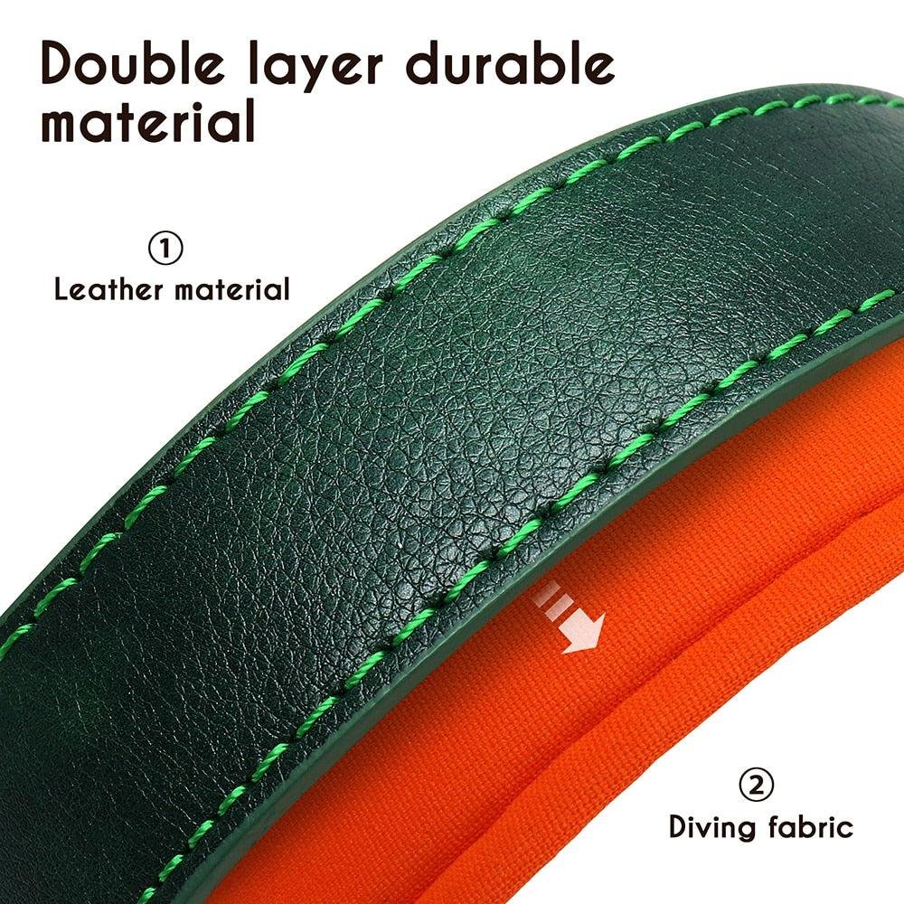Personalized Leather Dog Collar. Soft Padded Collar. Name Engraving for Small. Medium and Large Puppies. Adjustable - Image 8