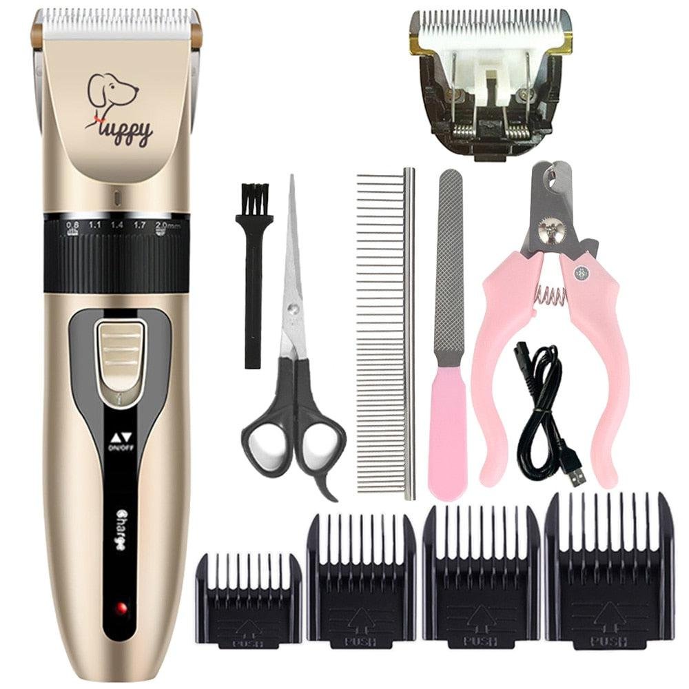 Full set rechargeable professional grooming and hair cutting clippers for dogs and cats. pet razor - Image 3