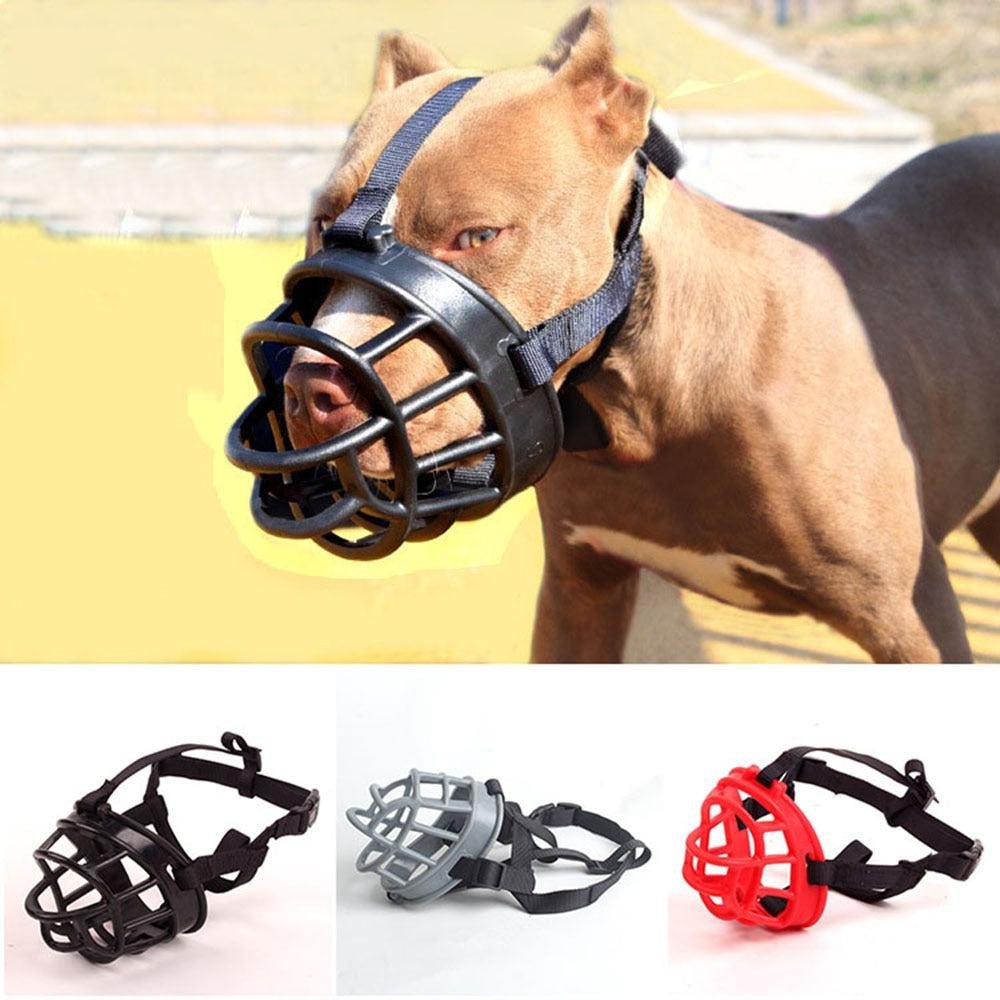 Muselière Confortable en Silicone Souple pour Petits, Moyens et Grands Chiens