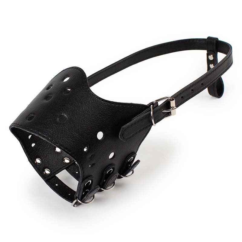Soft Leather Anti-Bite Muzzle. Maximum Safety. Adjustable. Breathable. Suitable for Small and Large Dogs. Allows Drinking and Eating - Image 3