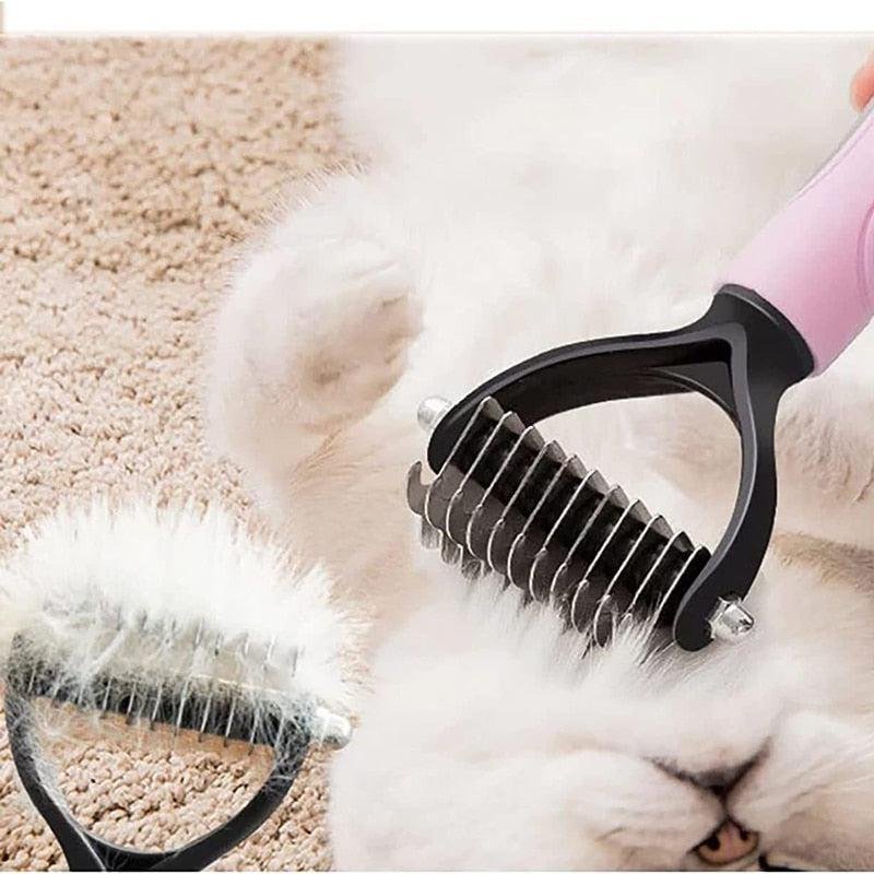 Pet Grooming Tool. Detangling Comb for Dogs and Cats. Specially Designed Brush for Long Curly Hair - Image 14