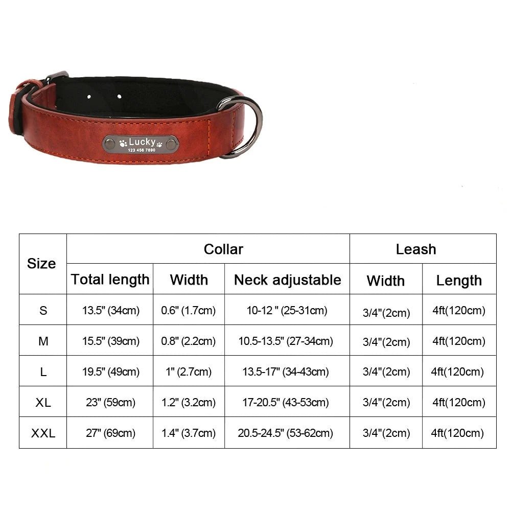 Luxury Personalized Leather Collar for Large and Small Dogs. Personalized Leather Collar with Engraved Name - Image 5