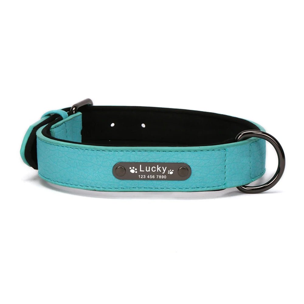 Luxury Personalized Leather Collar for Large and Small Dogs. Personalized Leather Collar with Engraved Name - Image 13
