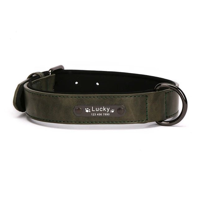 Luxury Personalized Leather Collar for Large and Small Dogs. Personalized Leather Collar with Engraved Name - Image 7
