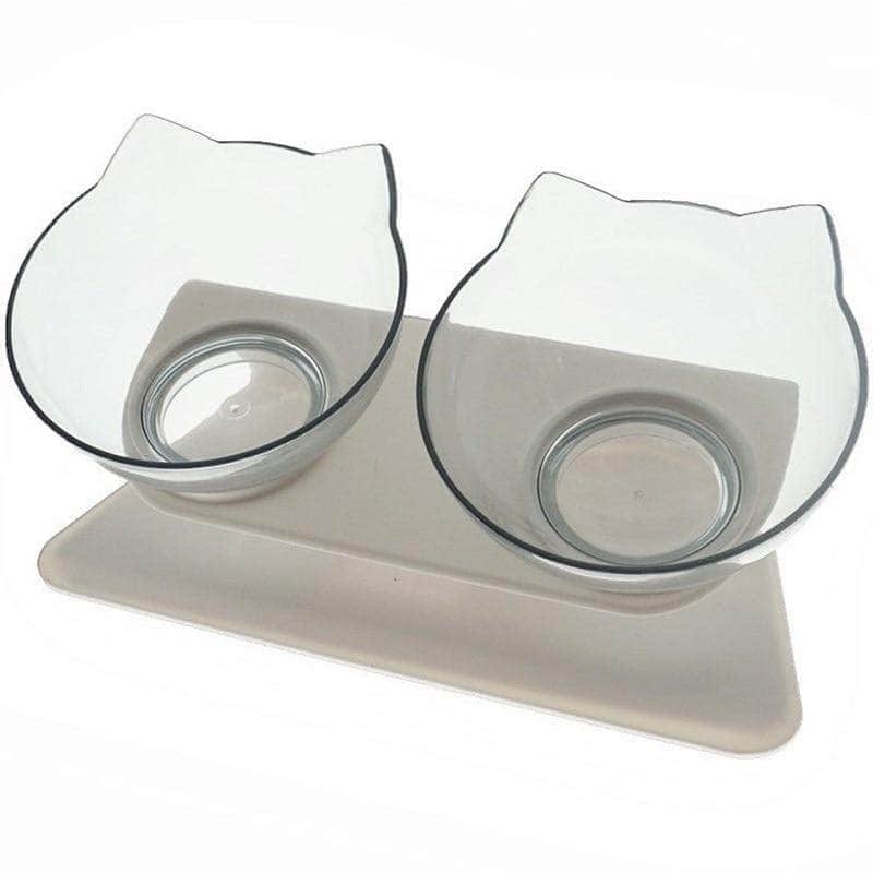 Non-slip Single or Double Cat Dog Bowl Pet Water Food Bowl