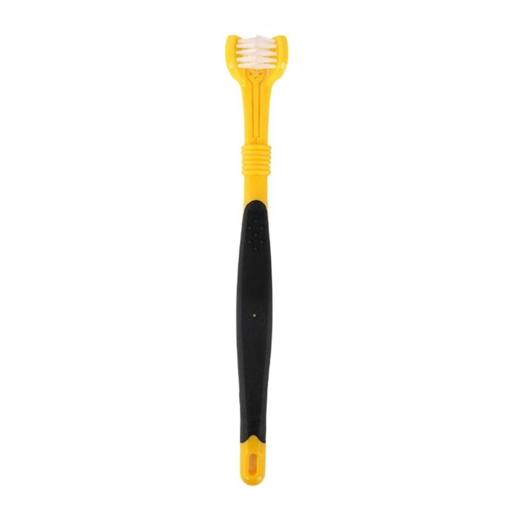 Three-sided toothbrush for dogs and cats. triple-action pet teeth care tool - Image 4