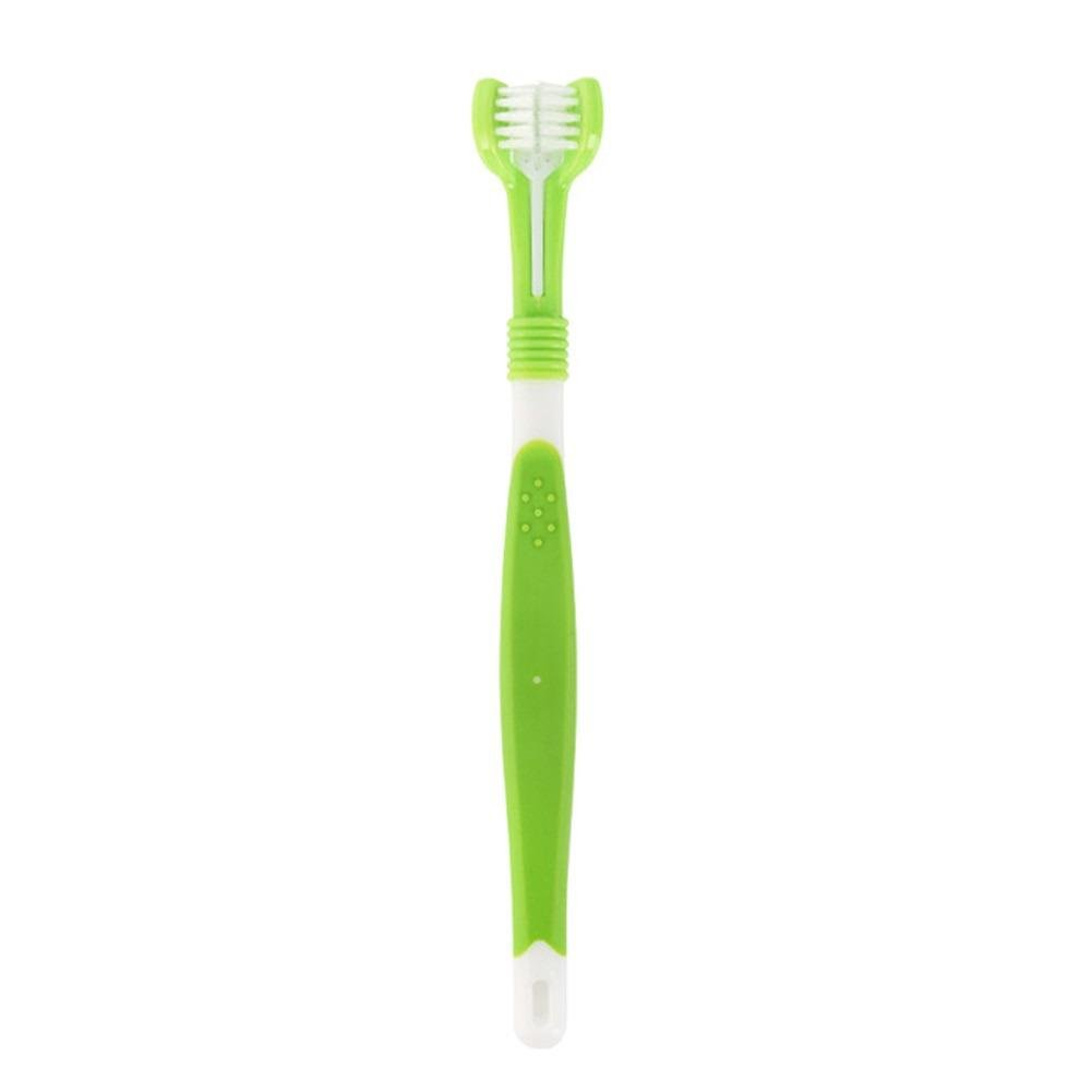 Three-sided toothbrush for dogs and cats. triple-action pet teeth care tool - Image 7