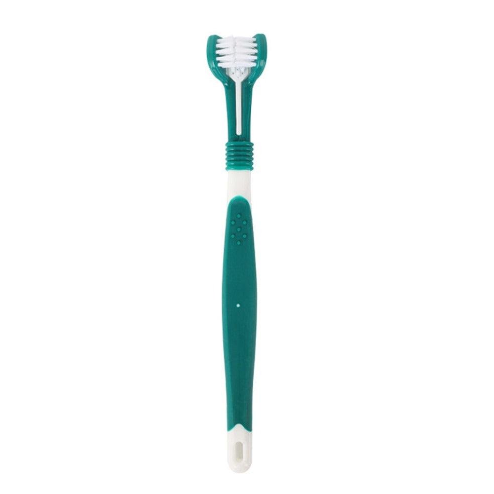Three-sided toothbrush for dogs and cats. triple-action pet teeth care tool - Image 8