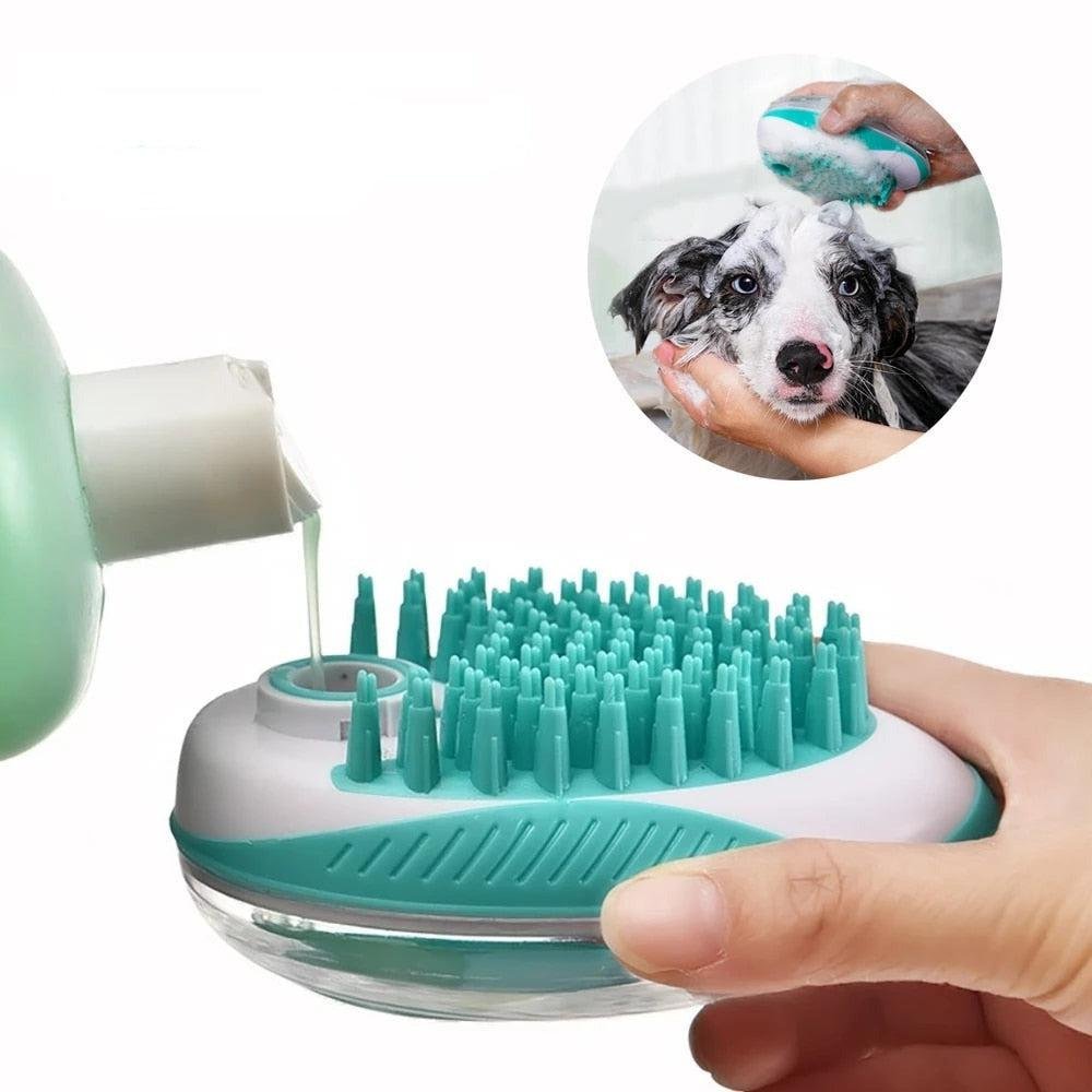 Dog and Cat Bath Brush Pet Cleaning and Grooming Tool