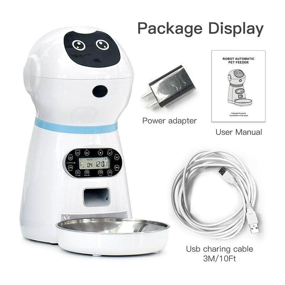 Automatic kibble dispenser with voice recording 4-meal food dispenser for dogs and cats - Image 3