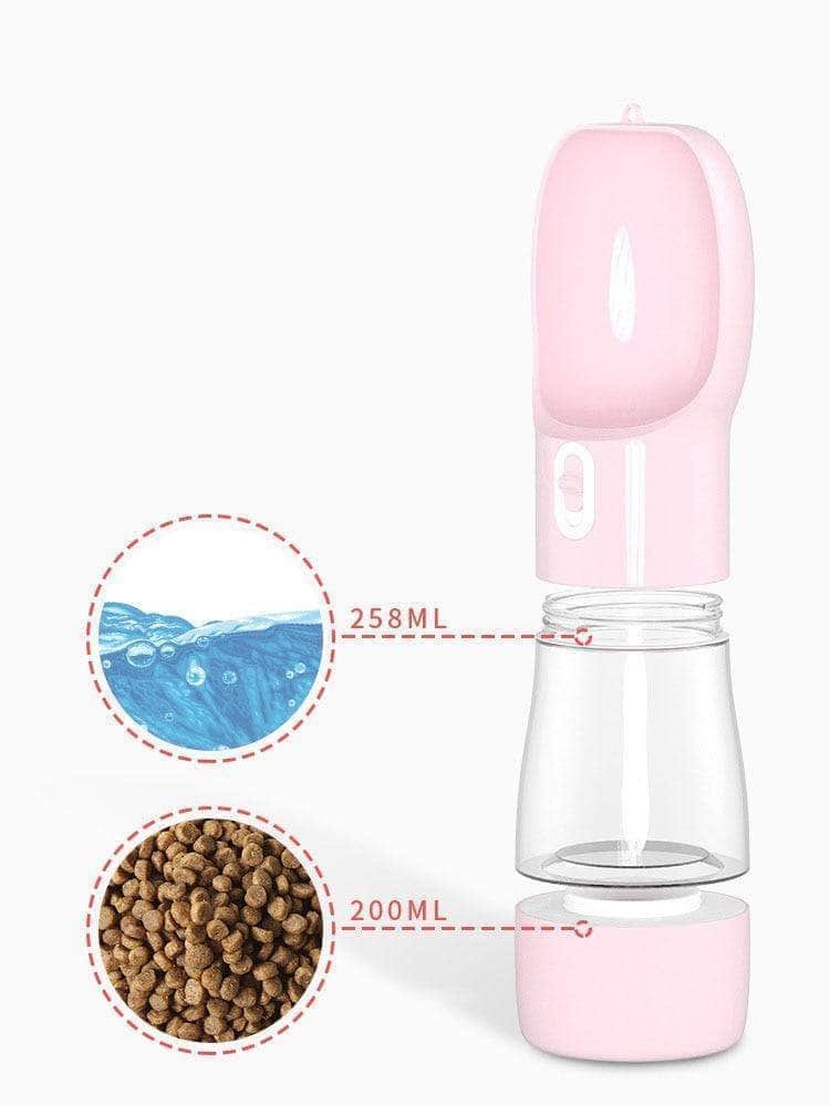 Portable water and food dispenser water bottle for dog and cat - Image 4