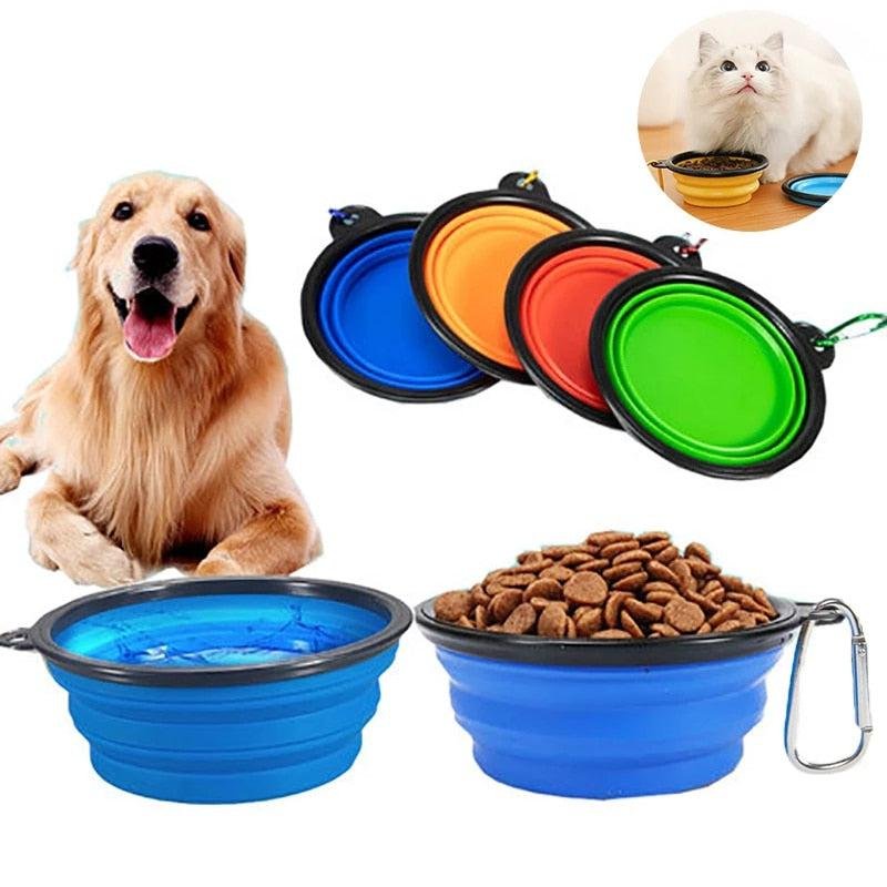 Collapsible Silicone Pet Bowl. Travel Bowl for Puppy. Cat. Dog
