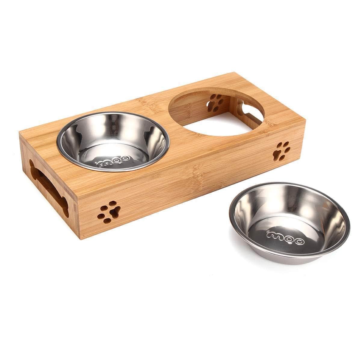 Single or double bowl for cat dog food bowl stainless steel water for pets - Image 5