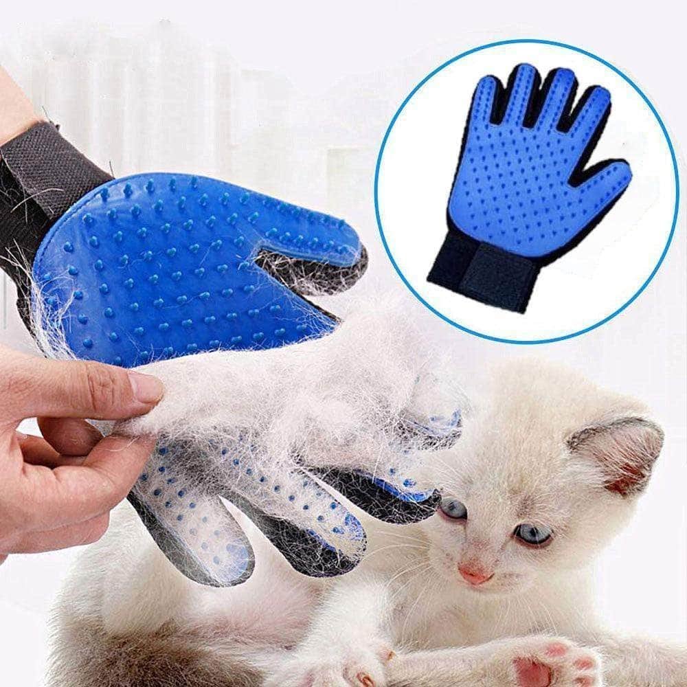 Grooming glove for cats and dogs