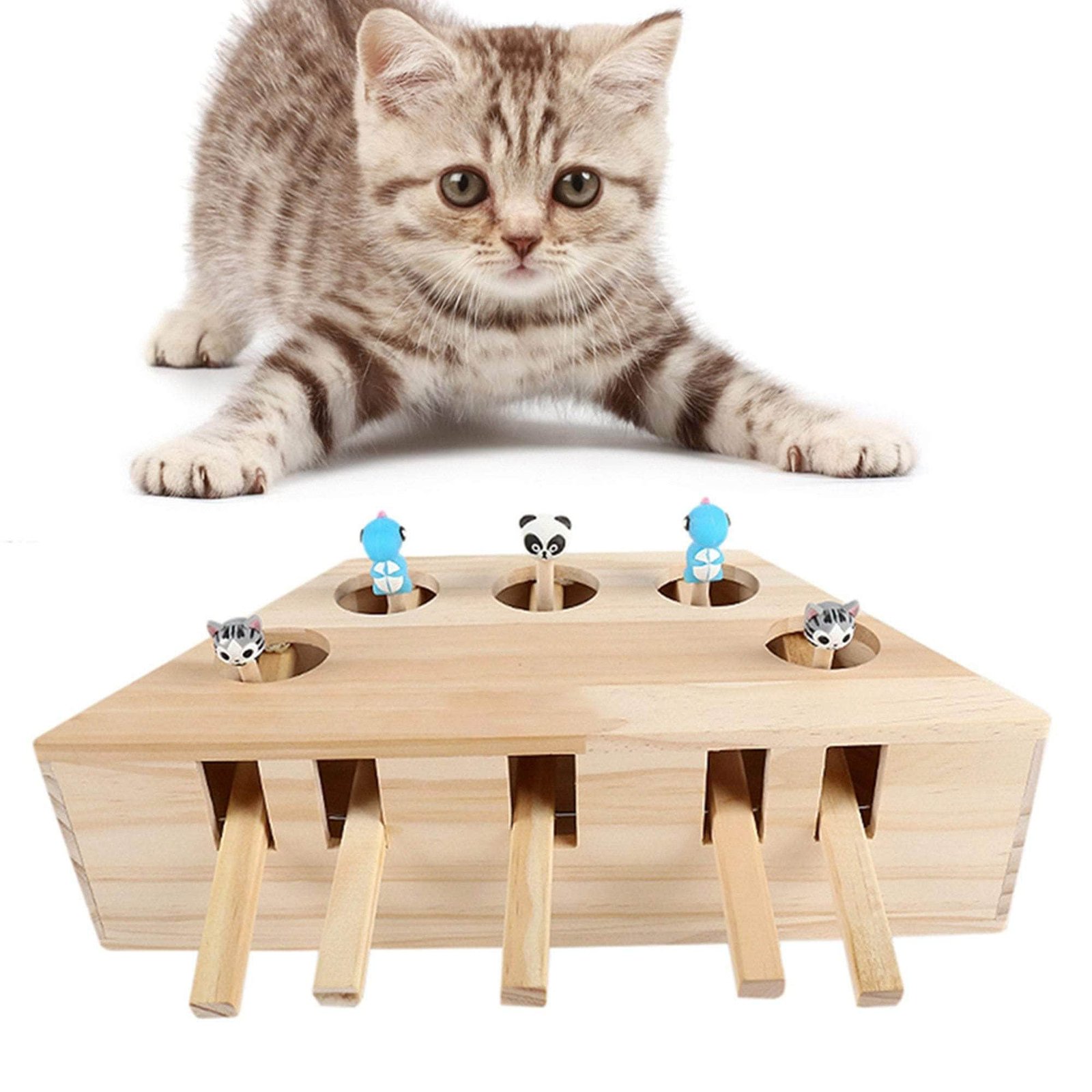 Interctive toy for cat mole game for kitten