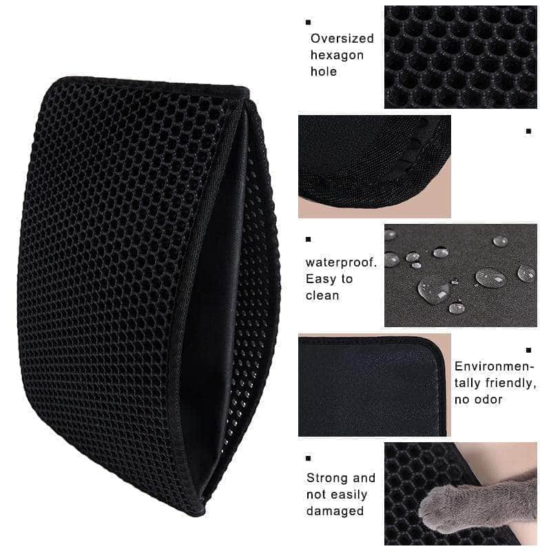 Double Layer EVA Waterproof Cat Litter Mat Cat Litter Trapping Litter Box - Image 3