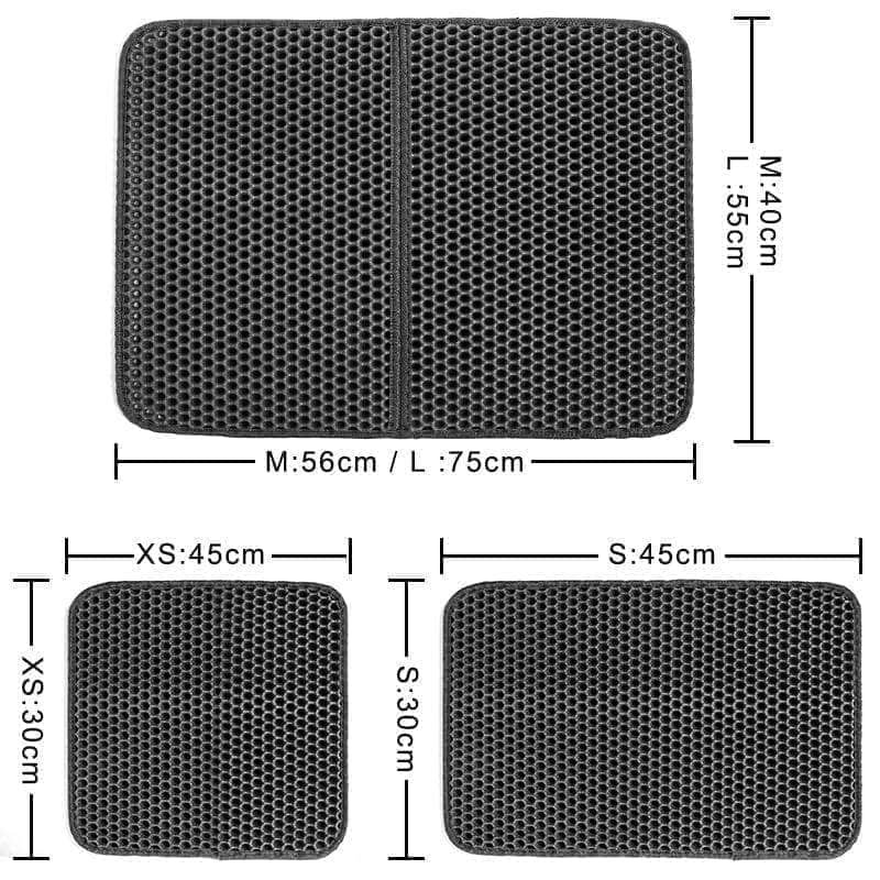 Double Layer EVA Waterproof Cat Litter Mat Cat Litter Trapping Litter Box - Image 4