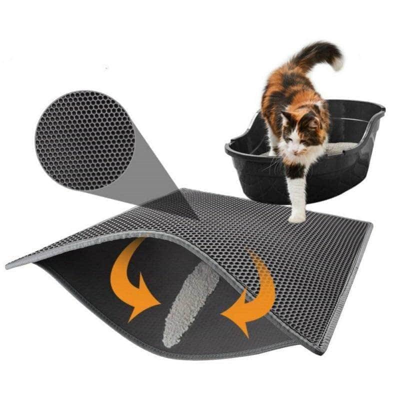 Double Layer EVA Waterproof Cat Litter Mat Cat Litter Trapping Litter Box